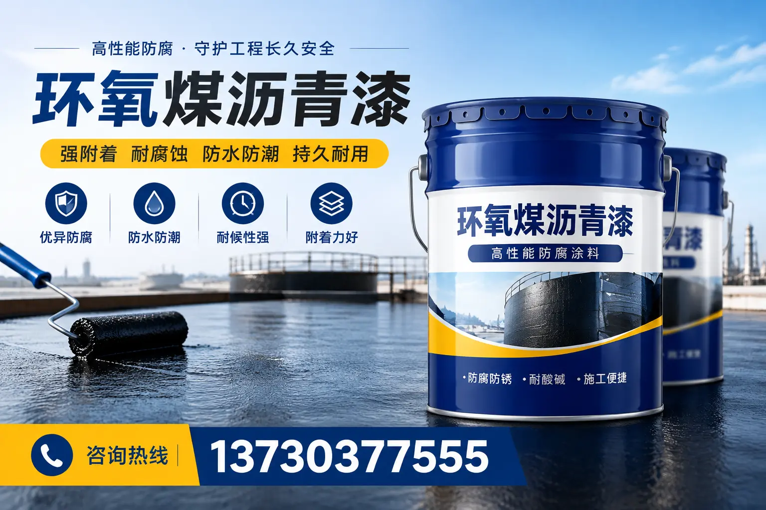 如何判断环氧煤沥青漆的质量?湛河消费者指南